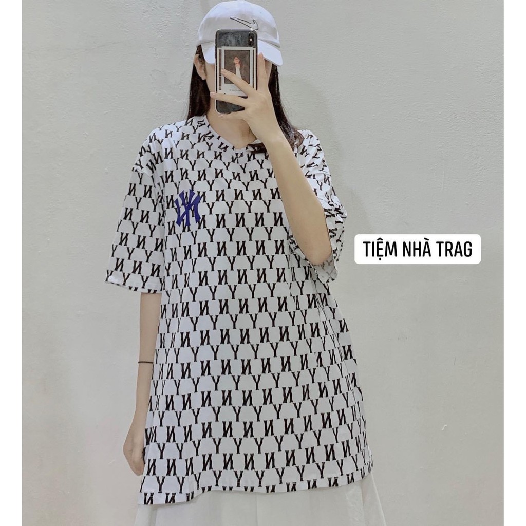 Áo Thun Tay Lỡ Họa Tiết Chữ N.Y Phong Cách Hàn Quốc