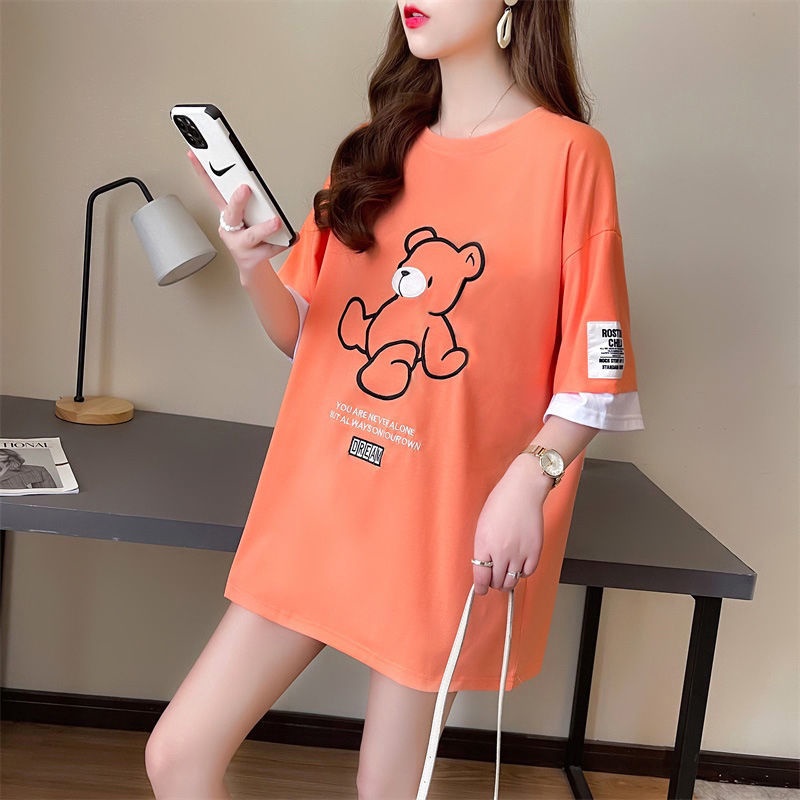 Áo from rộng tay lỡ dáng dài in 5D chất liệu cotton thoáng mát size đến 70kg | BigBuy360 - bigbuy360.vn