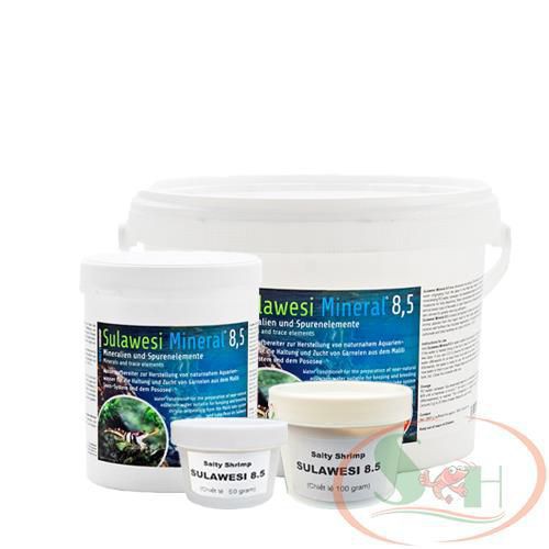 Khoáng bột Salty Shrimp Sulawesi Mineral 8.5 muối sula cao cấp bể cá tép pH cao