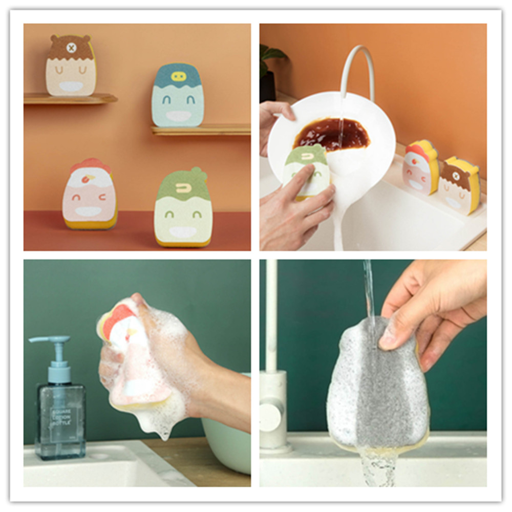 Miếng Bọt Biển Rửa Chén Tạo Hình Dễ Thương