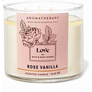 Nến thơm 3 bấc của Bath&Bodyworks Love