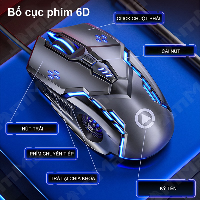 Chuột Gaming G5 6 Nút Có Đèn Led Nhiều Màu Sắc Cho Dpi 3200