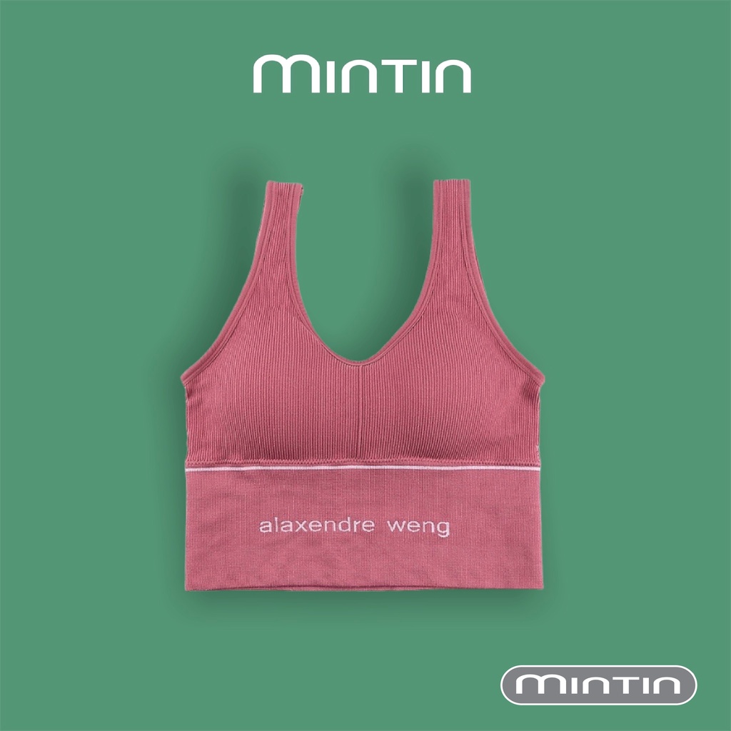 Áo Bra Len Chữ Trẻ Trung Tâm Tập Gym, Tập Thể Thao [MinTin]