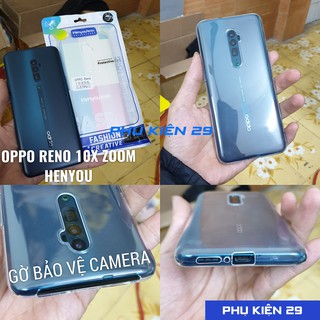 [Oppo Reno/Reno 10X Zoom] Ốp lưng silicon dẻo trong suốt/ đen cao cấp Henyou