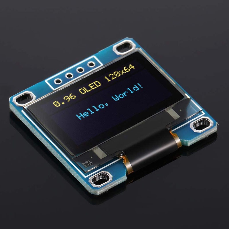 Set 5 bảng mạch hiển thị đèn LED vàng xanh 0.96 Inch OLED ule 12864 128X64 SSD1306 I2C IIC