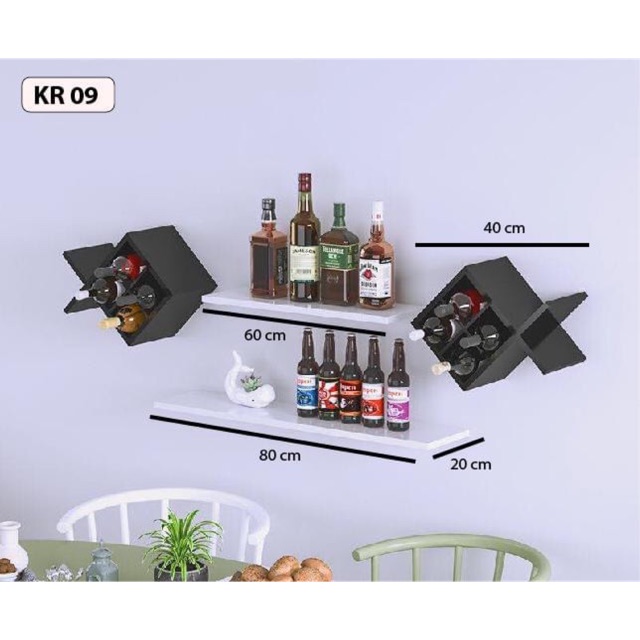 Kệ rượu giá xưởng sản phẩm sâu 15cm