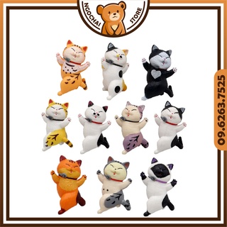 01  Mô Hình Bé Mèo Ú Òa Đáng Yêu Ngẫu Nhiên | Tiểu Cảnh Mèo Để Bàn Mini