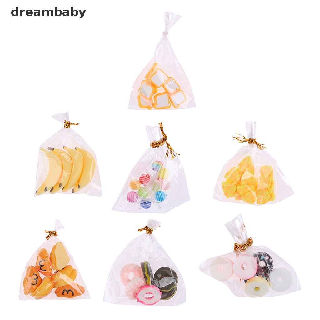 Túi mô hình bánh macaroon tỉ lệ 1 / 12 trang trí nhà búp bê