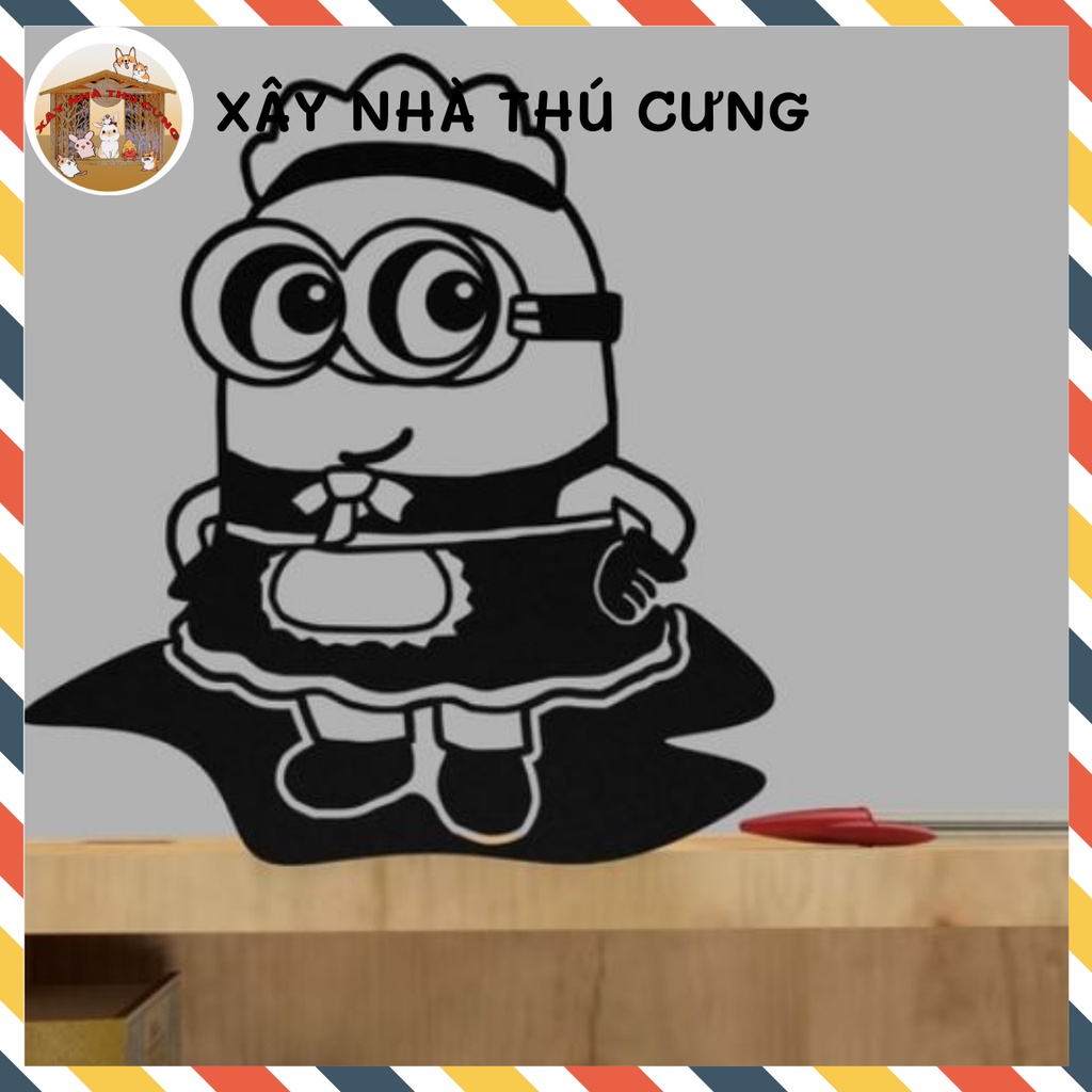 Tranh dán tường dập nổi 3D nhựa cao cấp minon decol - trang trí phòng ngủ, phòng khách, quán cafe, nhà cửa - ms36