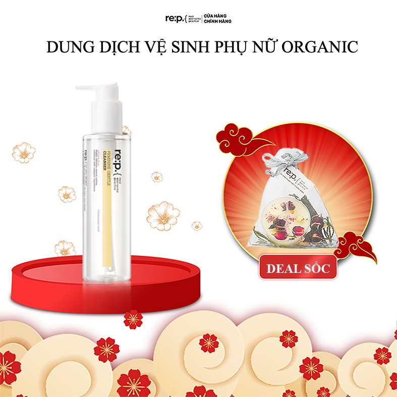 Dung Dịch Vệ Sinh Phụ Nữ Organic RE:P Feminine Không Hương Liệu 200ml