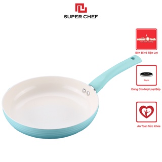 Chảo Chống Dính Đáy Từ Super Chef Công Nghệ Ceramic Chef Blue Cao Cấp