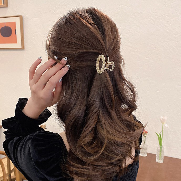 Kẹp tóc kim loại nhỏ đơn giản thời trang