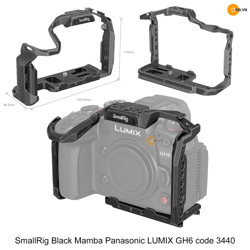 SmallRig Black Mamba Khung máy ảnh Panasonic LUMIX GH6 mã 3440