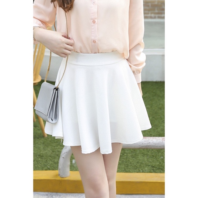 Chân váy thun nữ ngắn xoè xếp li | BigBuy360 - bigbuy360.vn