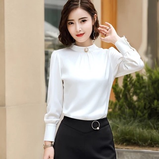 áo sơ mi nữ dài tay , áo sơ mi lụa nữ -TA99
