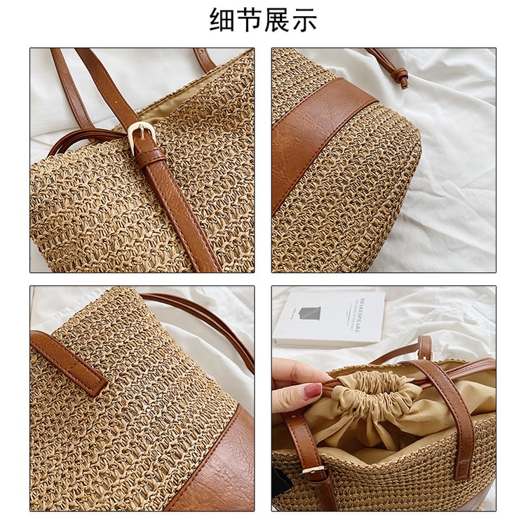 Túi Xách JASMIN NOIR Bucket Đeo Vai Màu Sắc Tương Phản Thời Trang Dành Cho Nữ