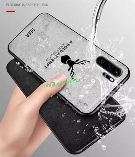 Ốp lưng Huawei P30 Pro FREESHIP Từ 50k chống sốc vải đầu hươu cao cấp