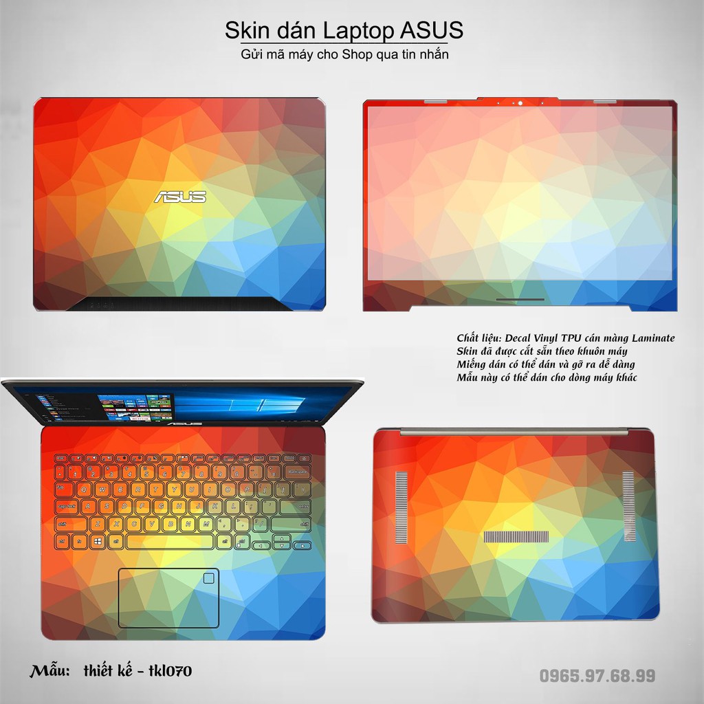 Skin dán Laptop Asus in hình thiết kế _nhiều mẫu 7 (inbox mã máy cho Shop)