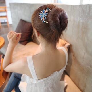 Lược cài tóc hình hoa đính đá thời trang