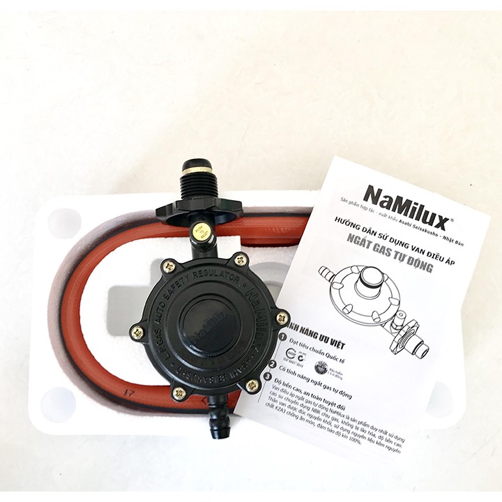 Van Điều Áp Ngắt Gas Tự Động NaMilux NA-345S-VN ( đen )