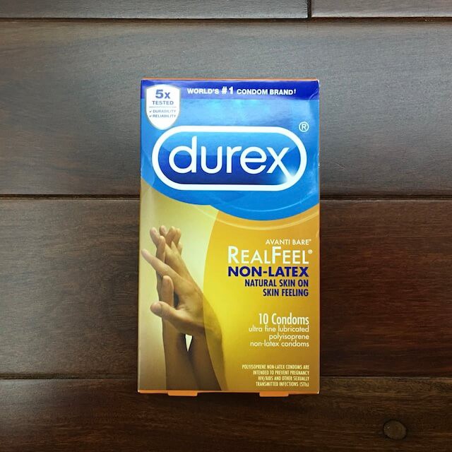 [CẢM GIÁC TỰ NHIÊN] Bao cao su không chứa latex Durex Avanti Bare Real Feel