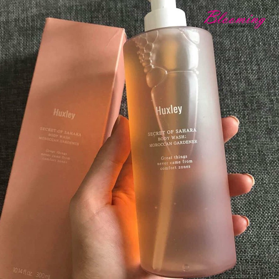 Sữa tắm sáng da rạng rỡ, ngăn ngừa lão hóa da Huxley Body Wash Moroccan Cardener 300ml