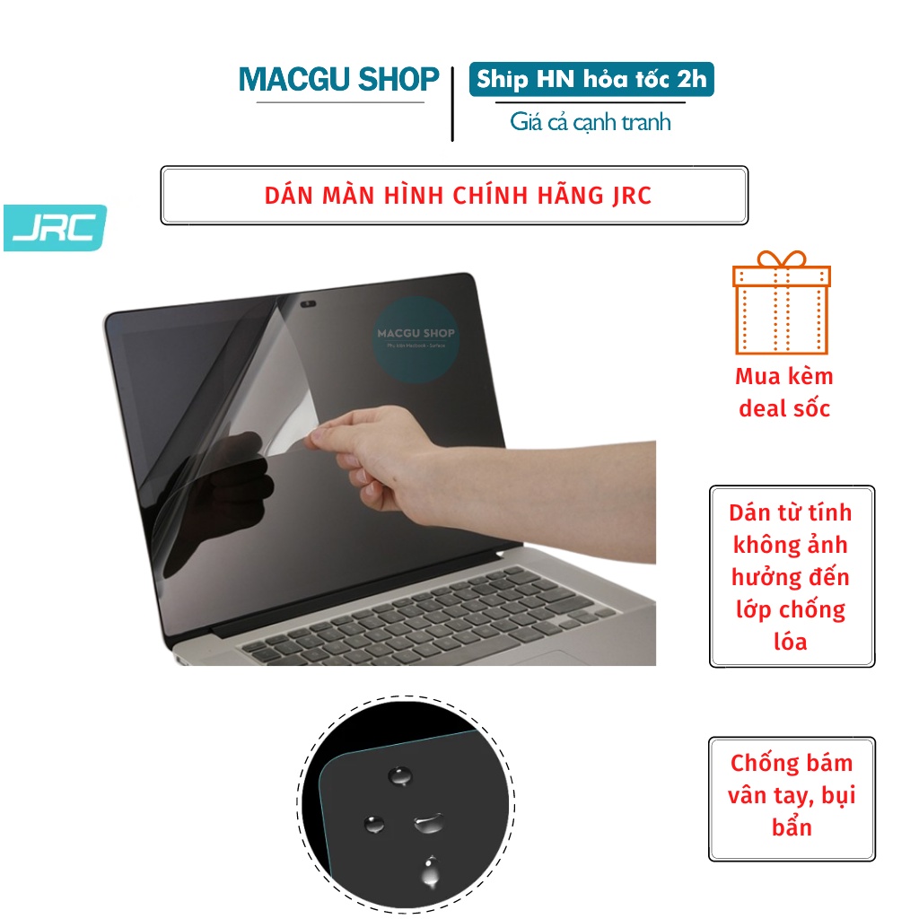 Dán Màn Hình Macbook JRC, Bảo vệ màn hình-chống bám vân tay