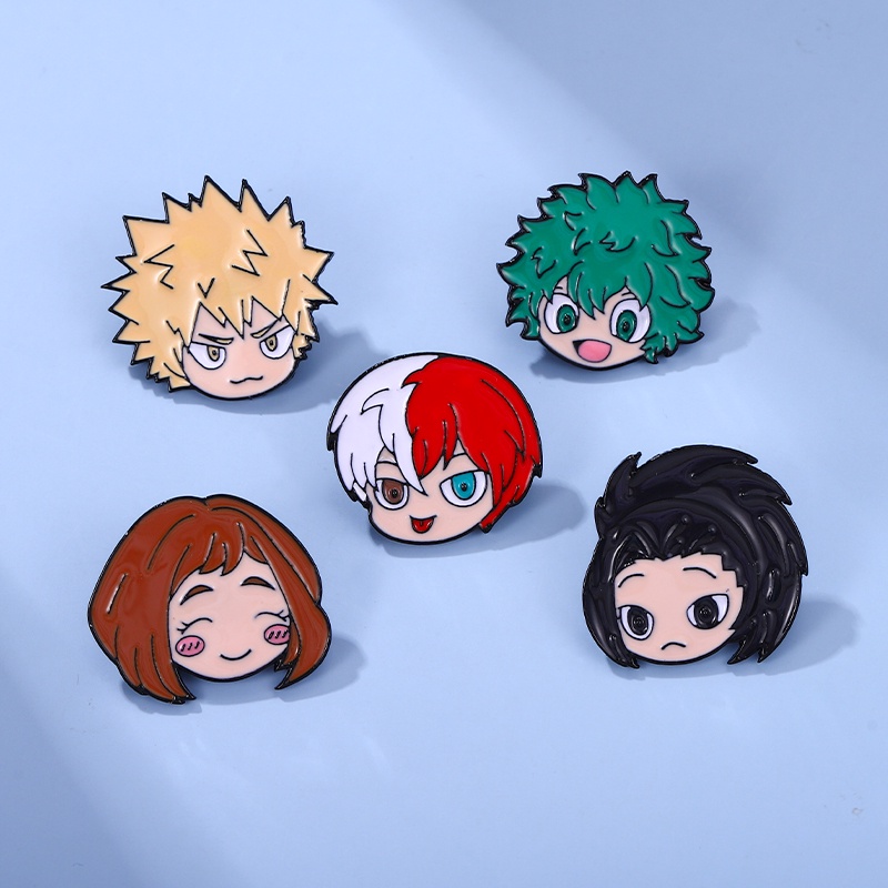 Ghim cài áo QIHE JEWELRY hình anime &quot;HEROES: RISING&quot; quà tặng phụ kiện quần áo cho bạn bè
