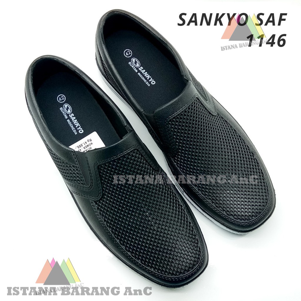 Giày Lười Nam Bằng Cao Su Size 37-43 Sankyo Saf 1146