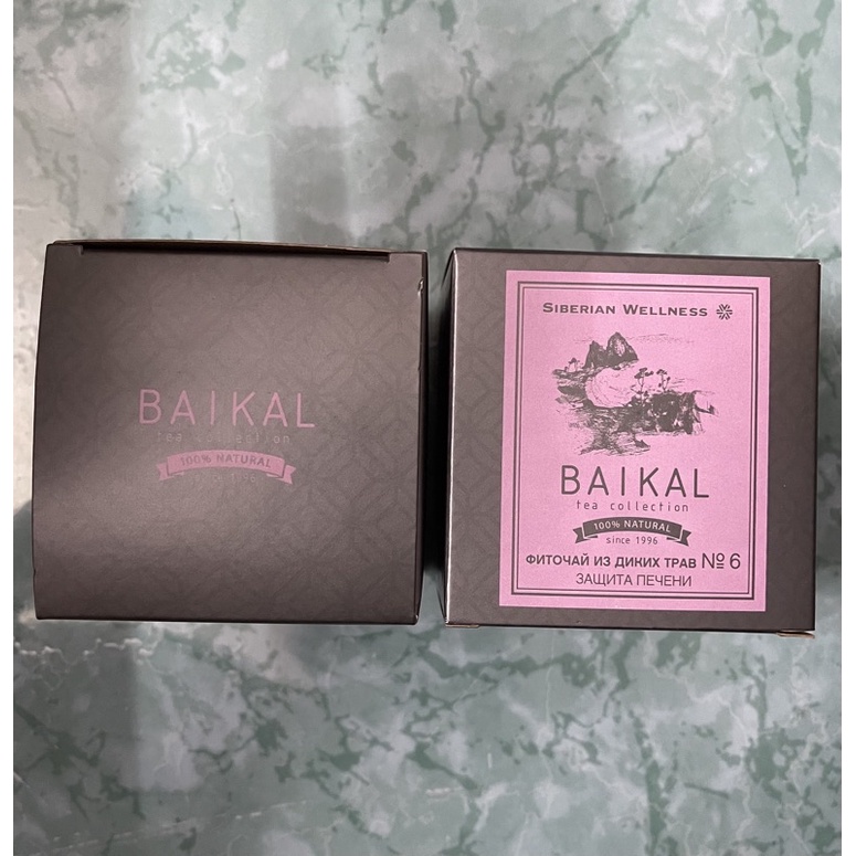 [ TRÀ GAN  ] - Trà thảo mộc siberian Baikal tea collection Herbal tea N6, thanh lộc, hỗ trợ chức năng gan - hộp 30 gói