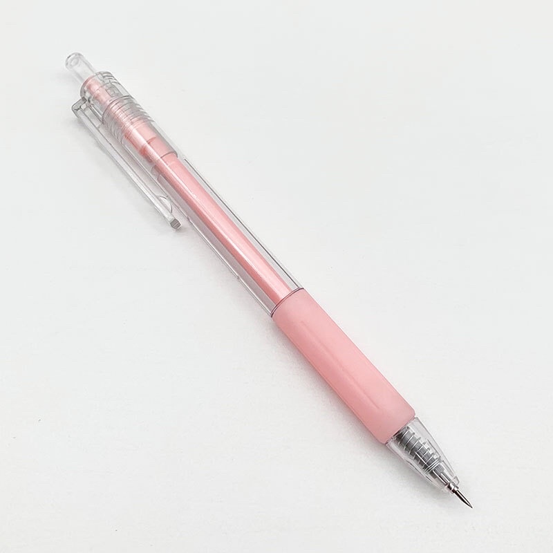 Dao rọc giấy dạng bút bi bấm tone màu pastel có đệm lót silicon, lưỡi dao 30 độ sắc bén