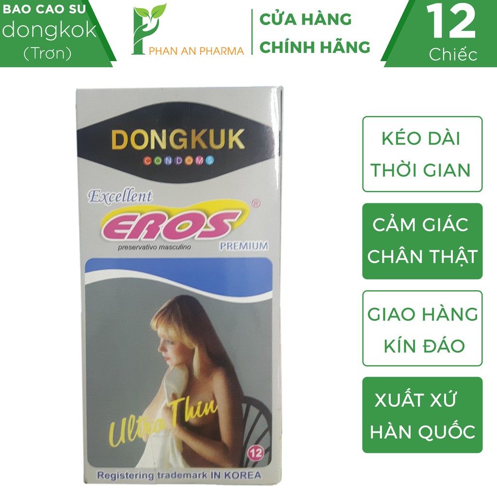 Bao Cao Su Siêu Mỏng Dongkuk Ultra Thin-  cảm giác chân thật (hộp 12 chiếc) - Phan An CN356