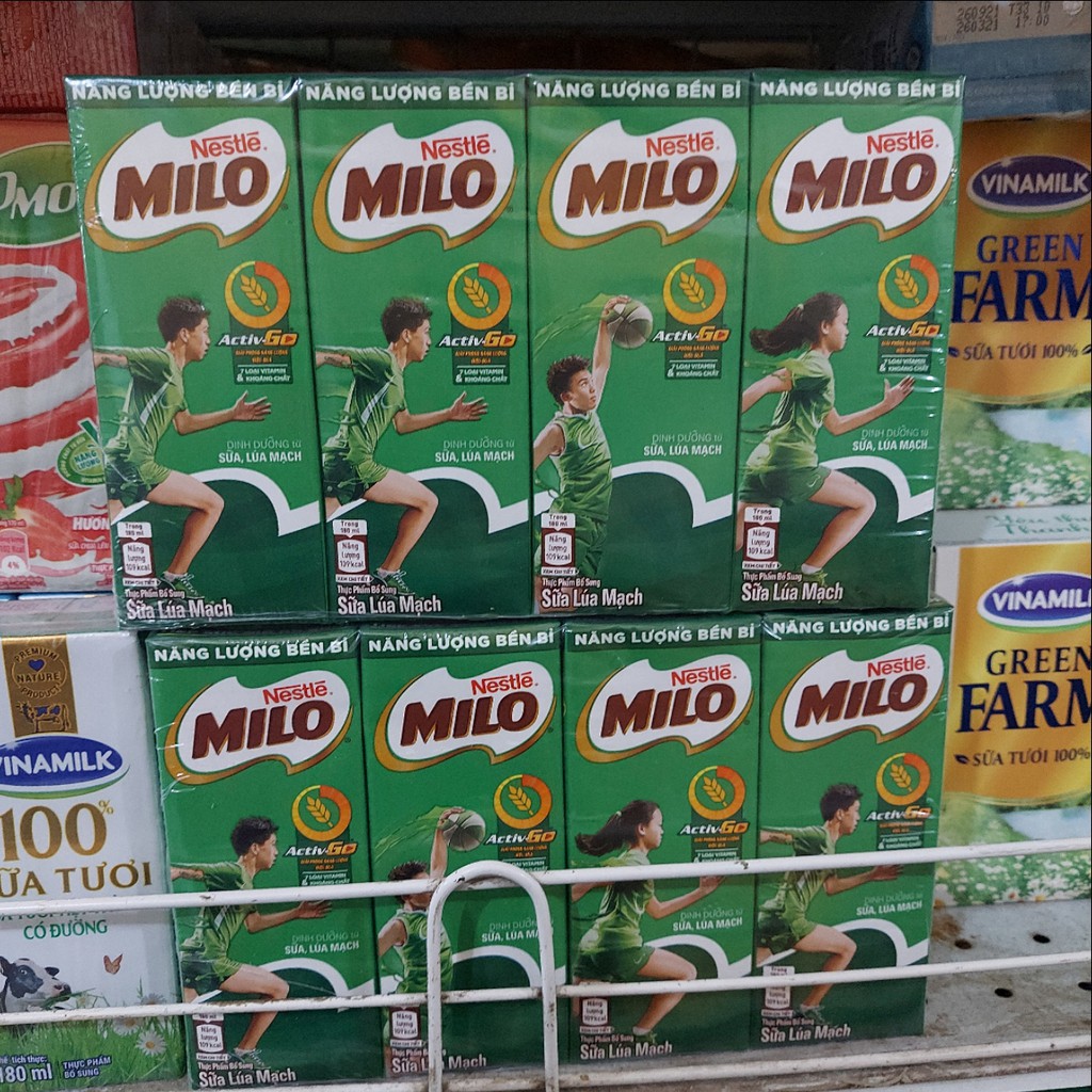 Sữa nước Nestlé MiLo Có Đường Thùng 48 Hộp (12 Lốc x4 hộp )