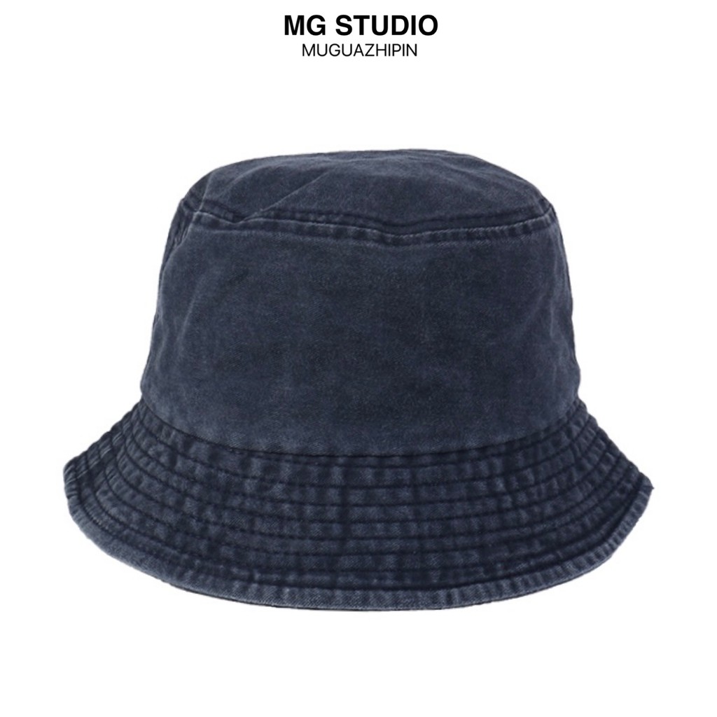 MG STUDIO /Mũ Tai Bèo Vải Cotton Sơn Màu Trơn Phong Cách Retro Thời Trang