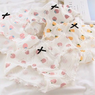 quần cotton hoa quả