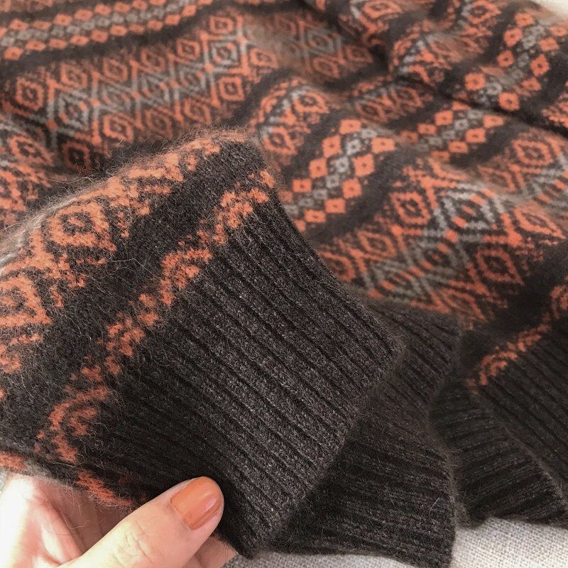 Áo Khoác Cardigan Dệt Kim Phong Cách Retro Cho Nữ