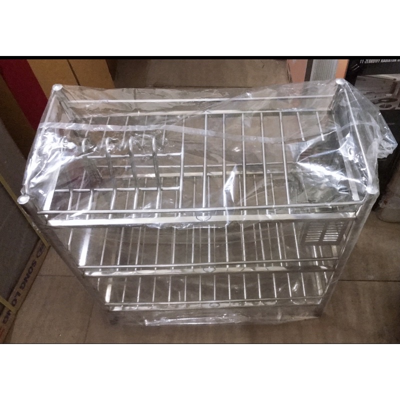 ♥️  Kệ úp bát đĩa inox 3 tầng Sài Gòn