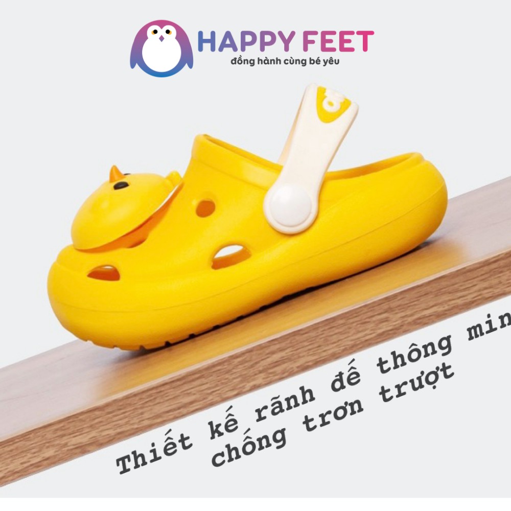 Dép cho bé trai bé gái, sục Cheerfull Mario siêu nhẹ chống trơn chính hãng -Happy Feet- no0189