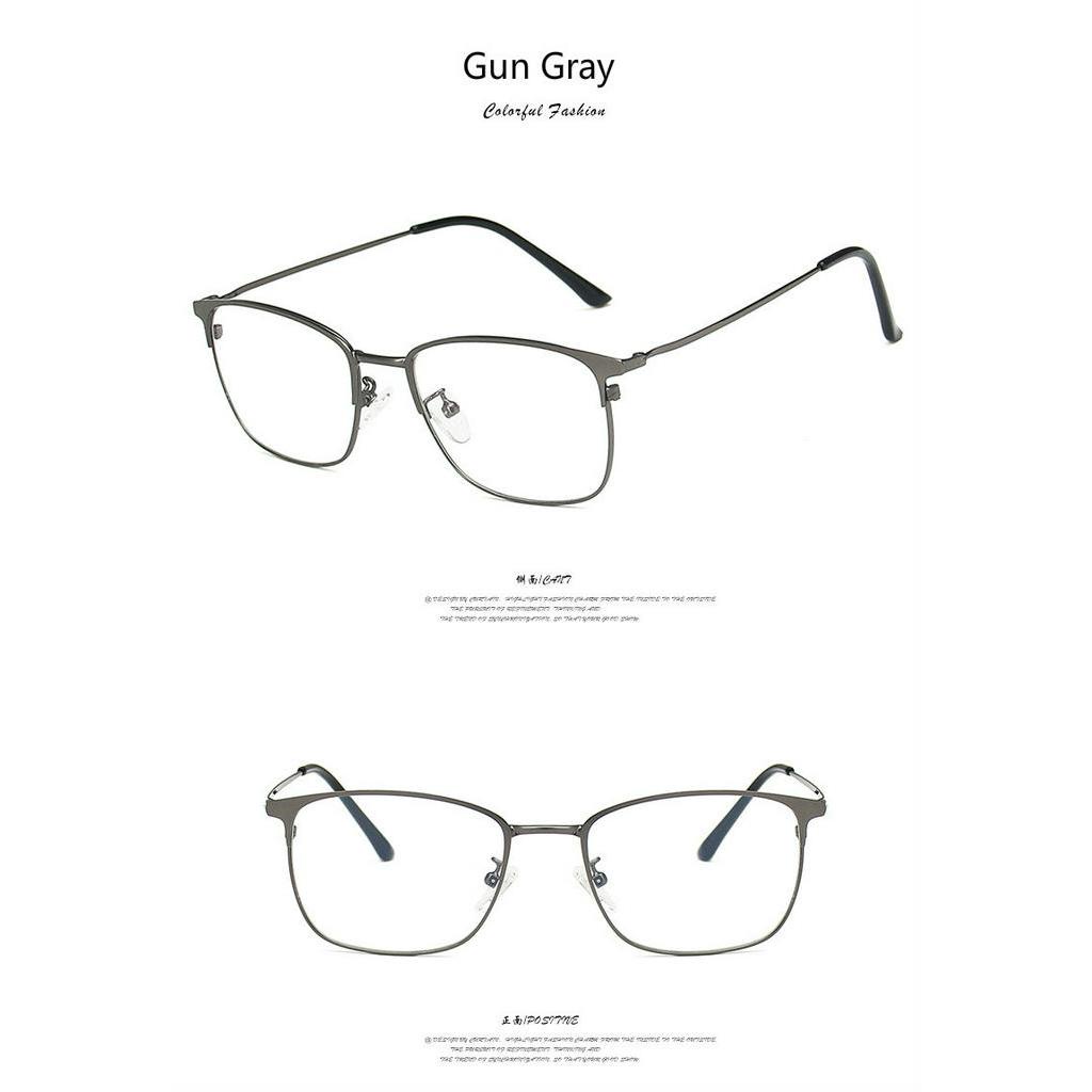 Mắt kính gọng kim loại dáng vuông phong cách Hàn Quốc cho nam và nữ