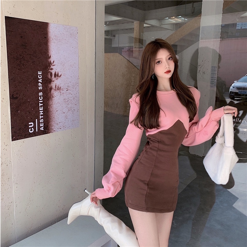 Đầm thun Perty dáng ngắn cỡ lớn thời trang gợi cảm