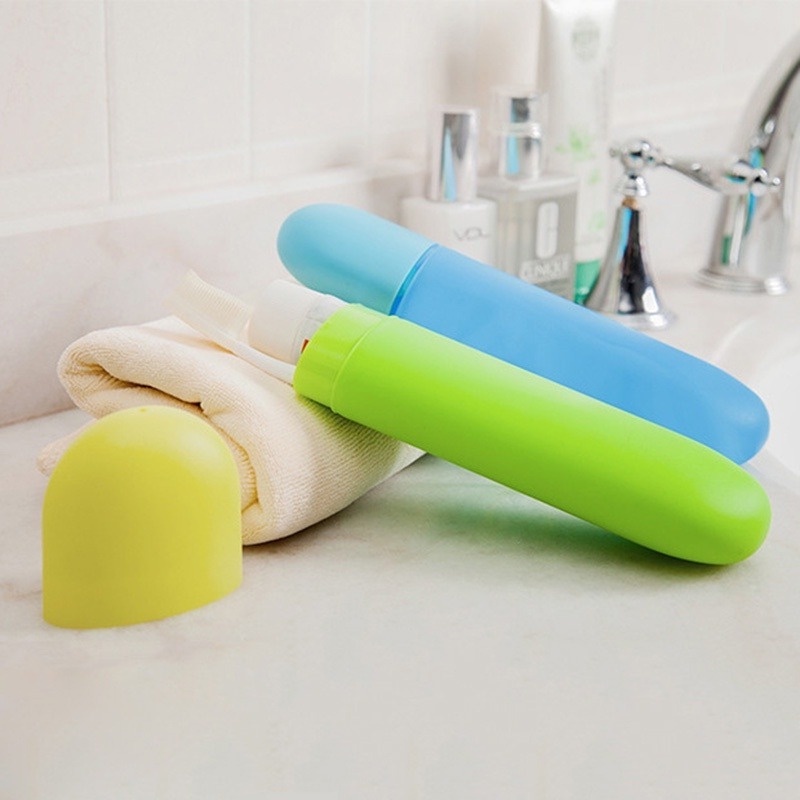 1 Hộp Đựng Bàn Chải Đánh Răng Du Lịch Chống Bụi Màu Sắc Ngọt Ngào Tiện Lợi