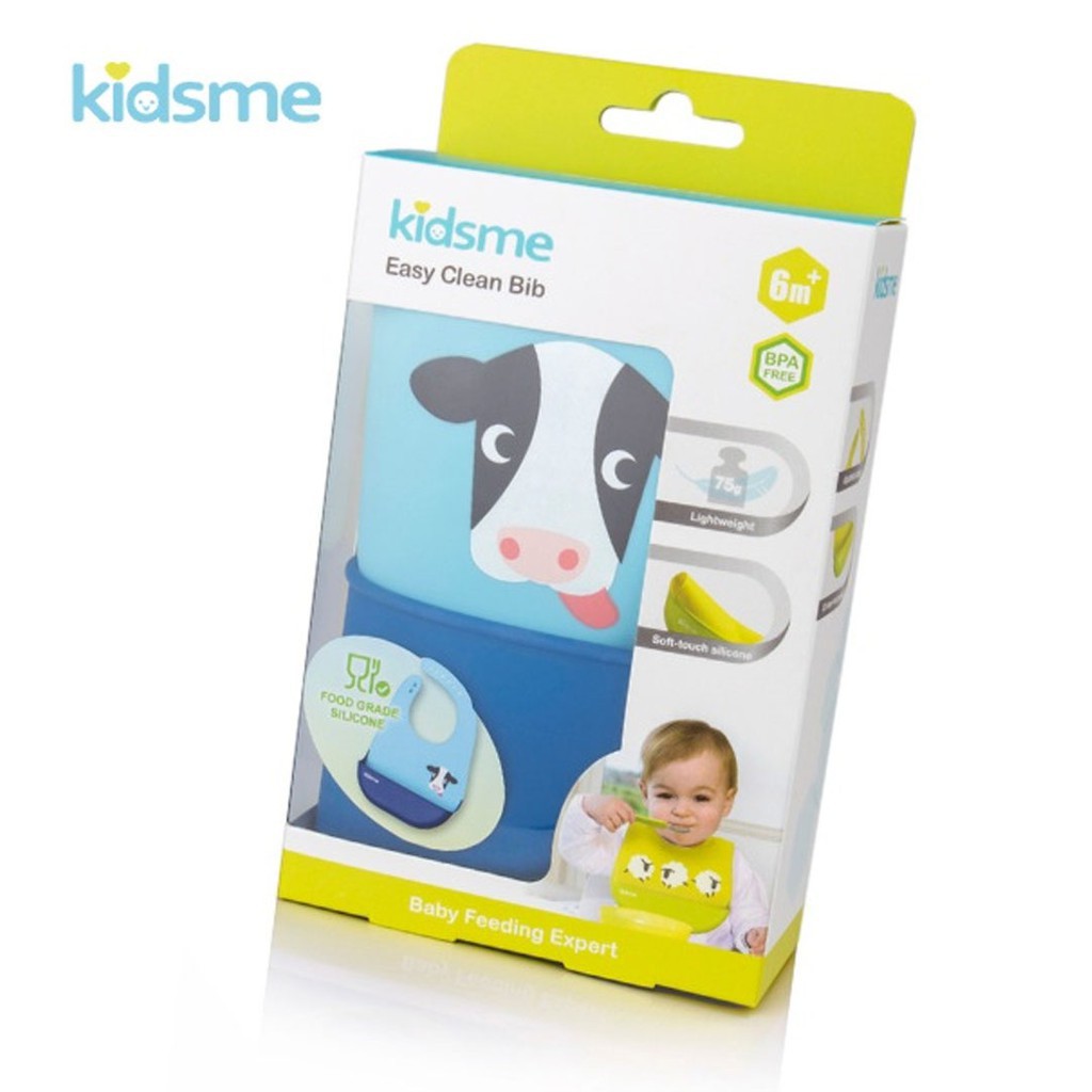 Yếm ăn cho bé silicone Kidsme 120173 đủ màu