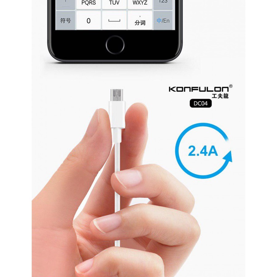 Cáp sạc Konfulon micro dùng cho điện thoai Android thumbnail
