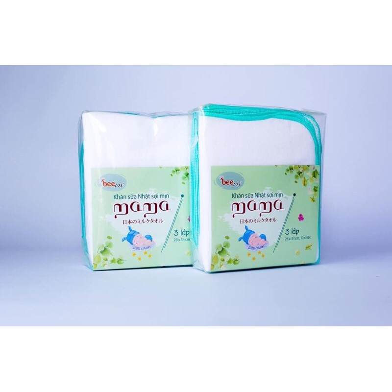 Khăn Xô - Khăn sữa Xuất Nhật MAMA 2,3,4 Lớp[ HÀNG CÔNG TY]