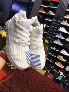giày eqt 2018 trắng xanh