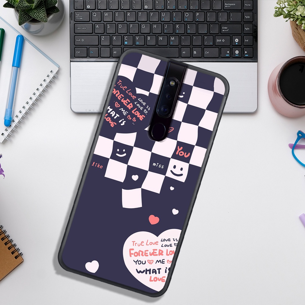 Ốp Lưng OPPO F5 - F7 - F11 - F11 PRO  , In Hình &quot;Black Heart&quot; Phong Cách Đẹp.