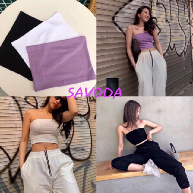 Áo Thun Croptop Quây 3 Màu Siêu Xịn AQ74 | BigBuy360 - bigbuy360.vn