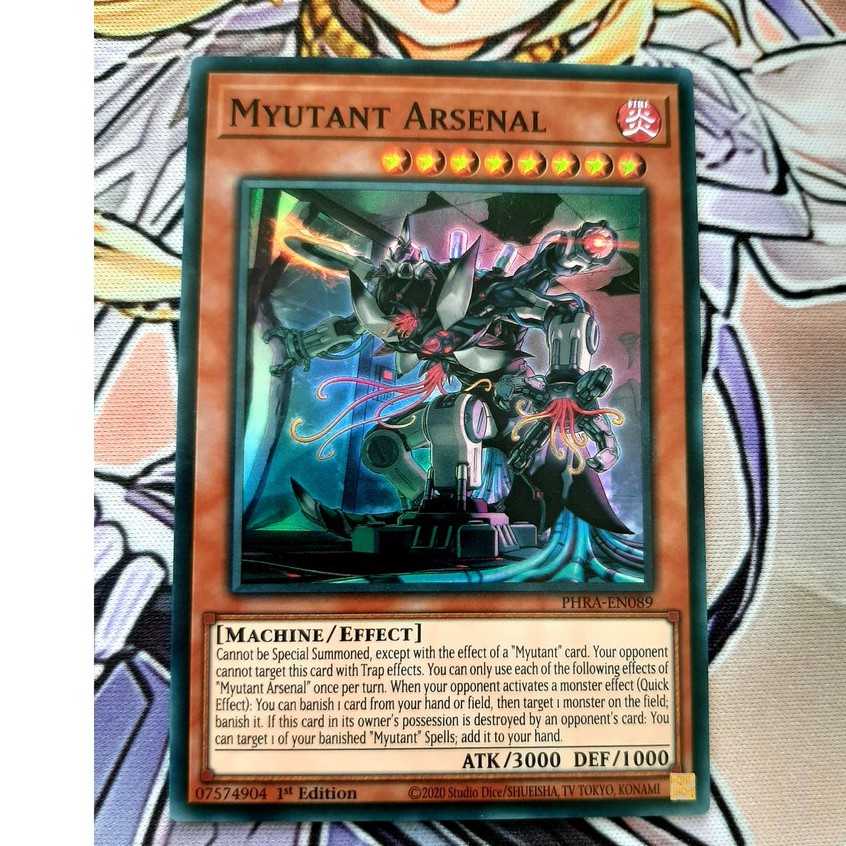 [ĐỖ LẠC SHOP ] THẺ BÀI YUGIOH - MONTER - Myutant Arsenal - PHRA-EN089 - Super Rare 1st Edition