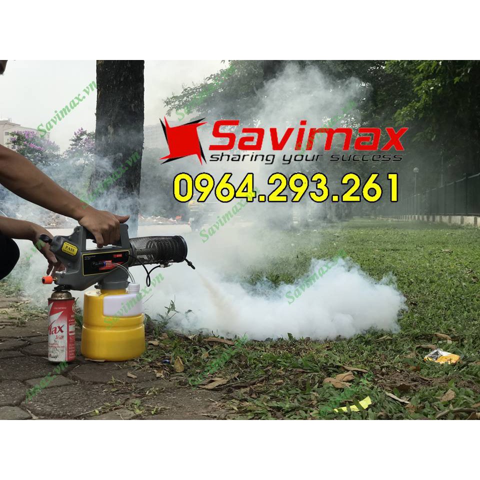 Máy phun th.uốc muỗi gia đình, máy phun khói mini Savimax 3000 Gold hoạt động bằng gas