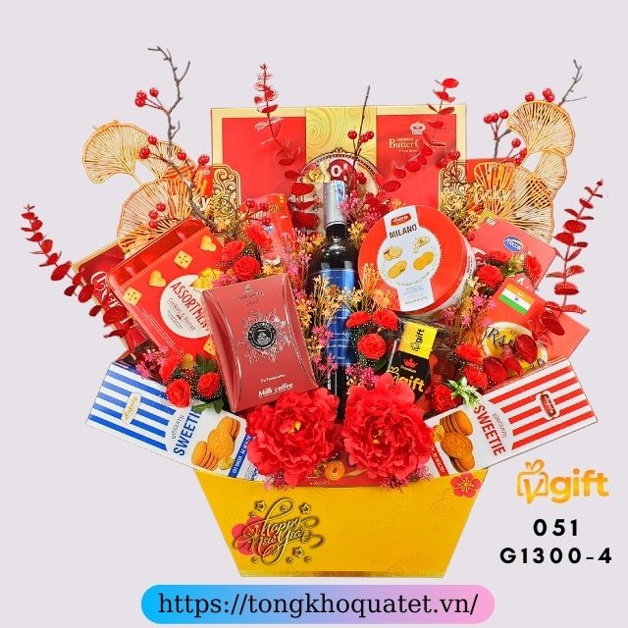 Giỏ Quà Tết 2022 Mẫu Giỏ 1300 - 1380 ( 5 Giỏ Quà Tết). | BigBuy360 - bigbuy360.vn